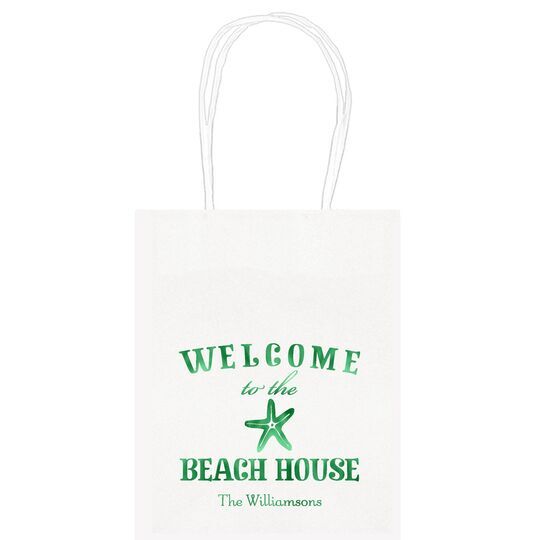 Welcome to the Beach House Mini Twisted Handled Bags